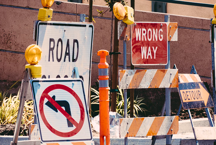 Signs in traffic